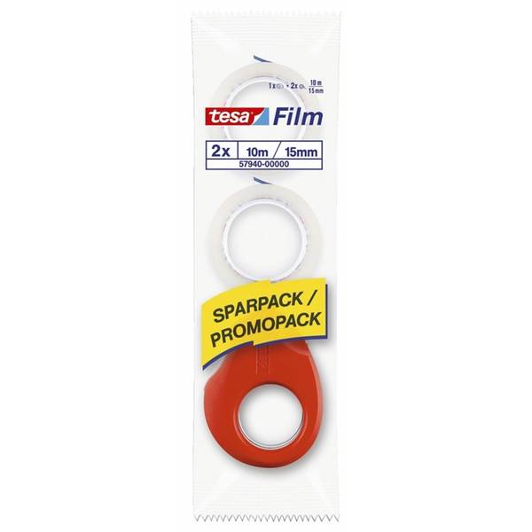 TESA - film Abroller Mini+ 2 Rollen kristall-klar