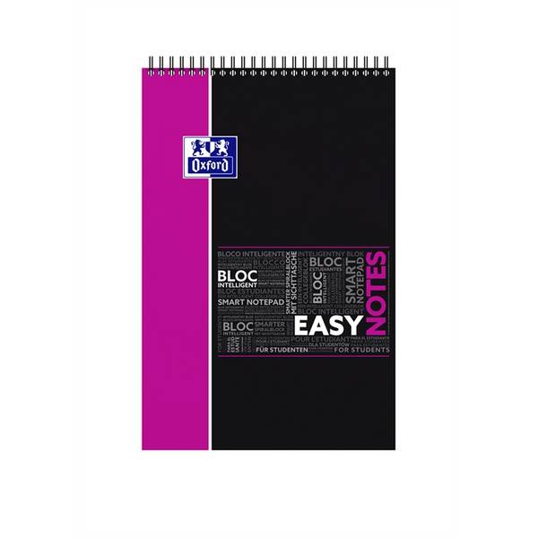 Spiralblock Studium Easynotes A4+ kariert 80 Blatt 90 g/qm Optik Paper farbig sortiert