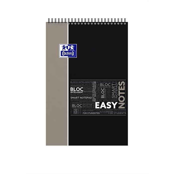 Spiralblock Studium Easynotes A4+ kariert 80 Blatt 90 g/qm Optik Paper farbig sortiert-2