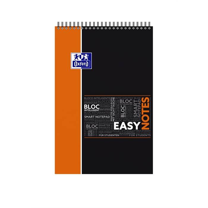 Spiralblock Studium Easynotes A4+ kariert 80 Blatt 90 g/qm Optik Paper farbig sortiert-3