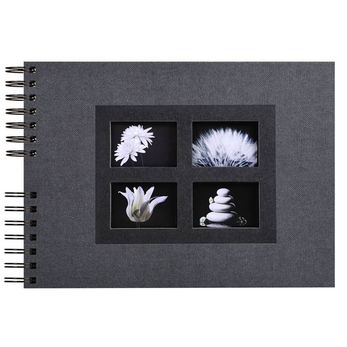 Spiralalbum 50 schwarzen Seiten Passion - 32x22 cm-0