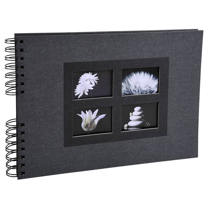 Spiralalbum 50 schwarzen Seiten Passion - 32x22 cm-1