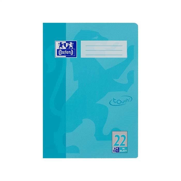 Schulheft Touch A4 Lineatur 22 16 Blatt 90g/qm Optik Paper hellblau-0