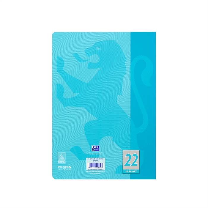 Schulheft Touch A4 Lineatur 22 16 Blatt 90g/qm Optik Paper hellblau-3