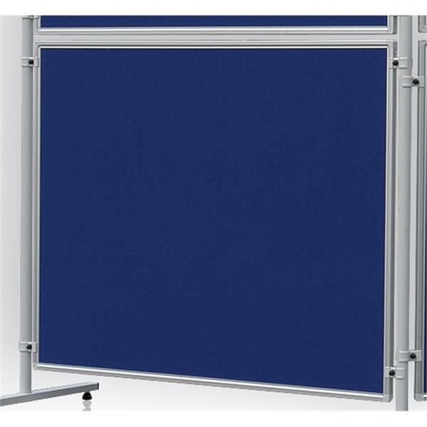 Präsentations-Stellwand 120x120 cm blau/Filz