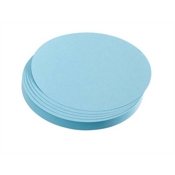 FRANKEN - Moderationskarte - Kreis - Durchmesser: 9,5 cm - Hellblau (Packung mit 500)