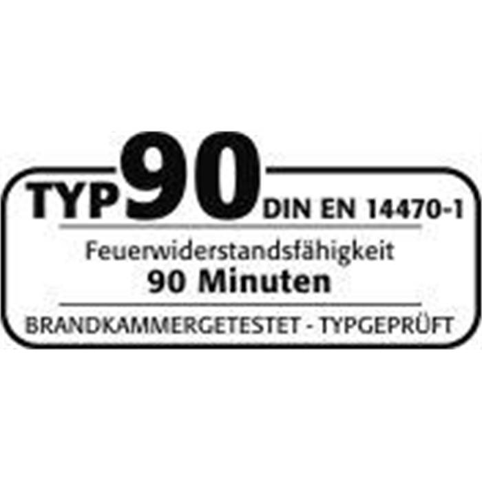 Gefahrstoffschrank, BxTxH 893x615x1953 mm, 6 Auszugswannen, inkl. TSA, AGT, RAL 7016/1004-3