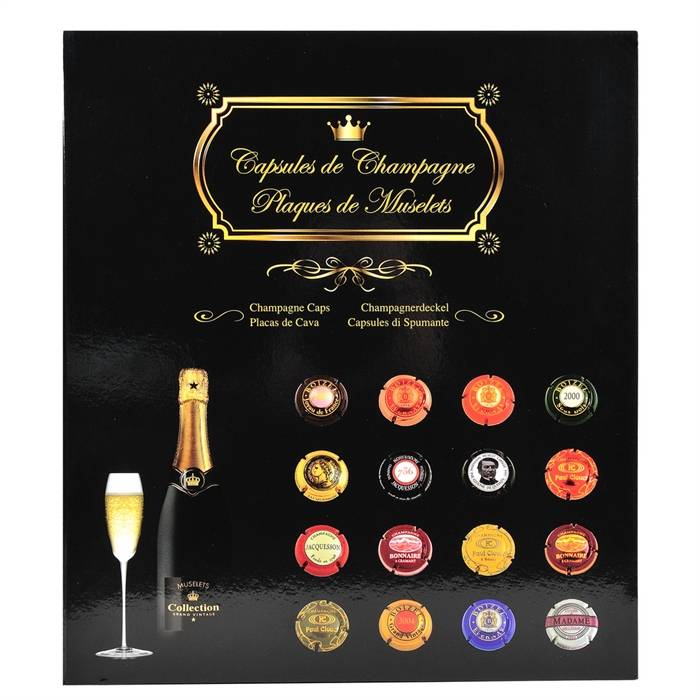 Album für 64 Champagnerdeckel 29x32,5mm schwarz-0