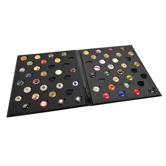 Album für 64 Champagnerdeckel 29x32,5mm schwarz-3