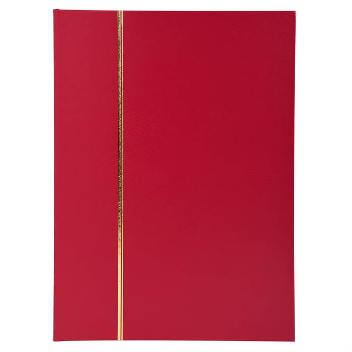 Briefmarken Einsteckalbum aus Halbleder, 16 Seiten, 16,5x22,5cm-1