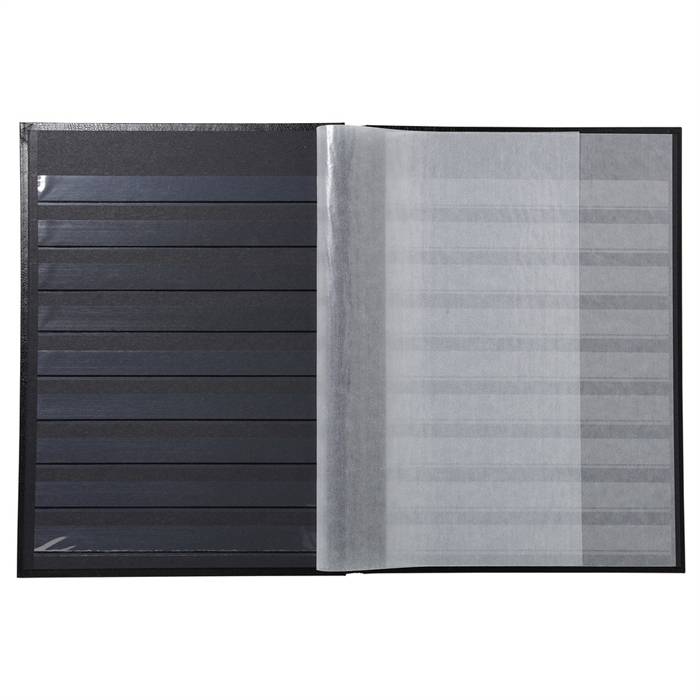 Briefmarken Einsteckalbum aus Halbleder, 16 Seiten, 16,5x22,5cm-3