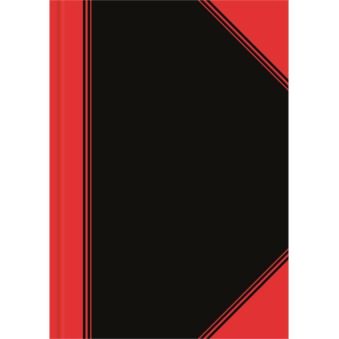 LANDRÃÂ® Geschäftsb. lin.A5 sw/rot 96Bl.