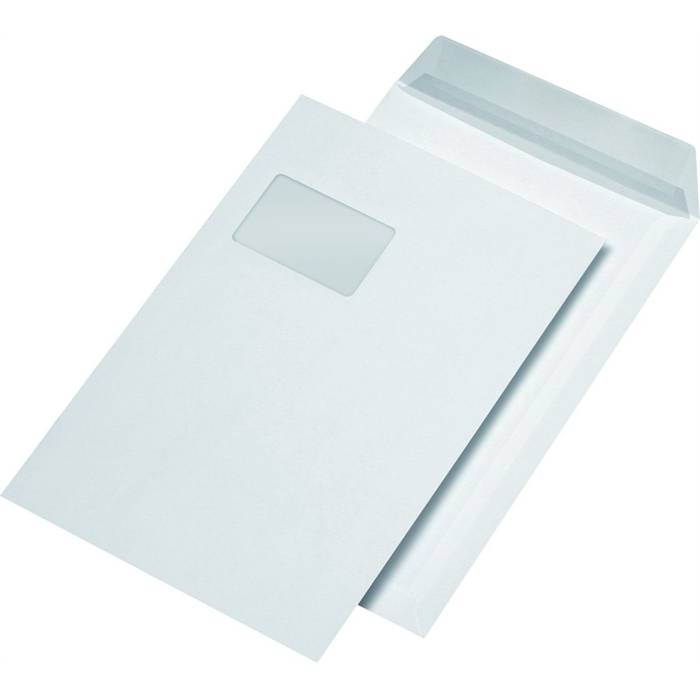 Elepa - rössler kuvert SECURITEXÂ® Versandtasche C4, mit Fenster, 130 g/qm, haftk