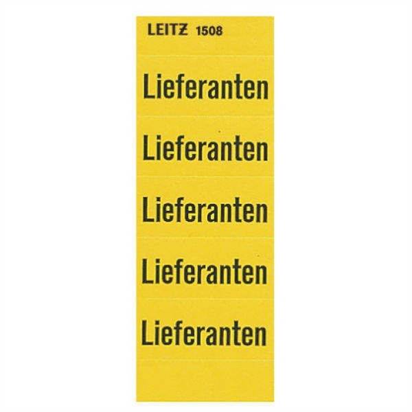 LEITZÂ® Inhaltsschild Lieferanten gelb