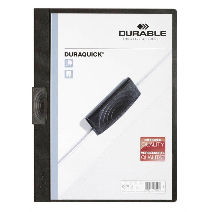 DURABLE Klemmhefter DURAQUICK, DIN A4, schwarz-0
