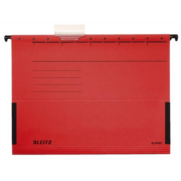 Hängetasche ALPHA A4 Karton rot