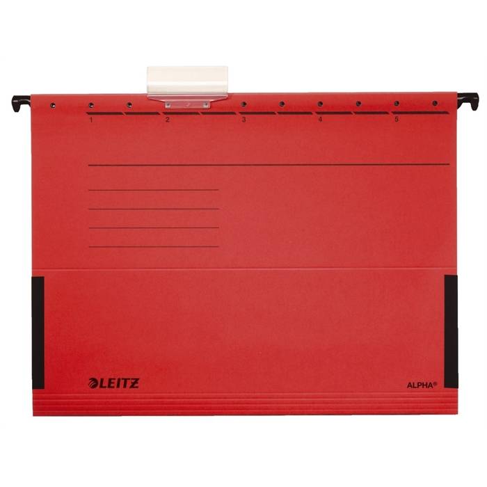Hängetasche ALPHA A4 Karton rot-0