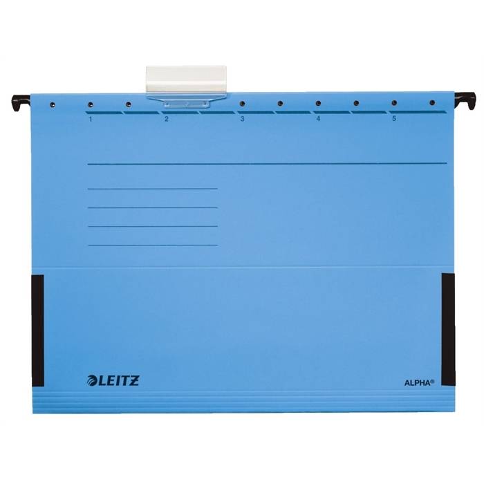 Hängetasche ALPHA A4 Karton blau-0