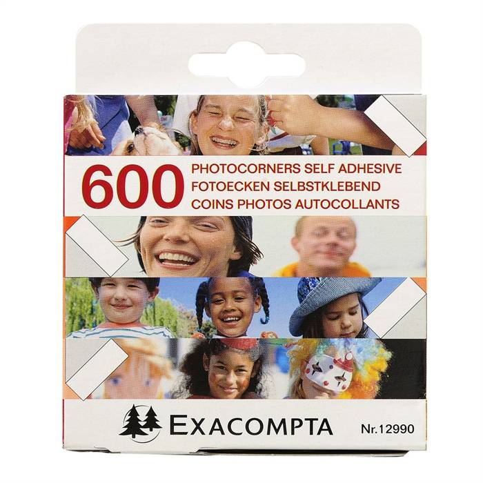 EXACOMPTA Foto-Ecken, transparent, selbstklebend-0