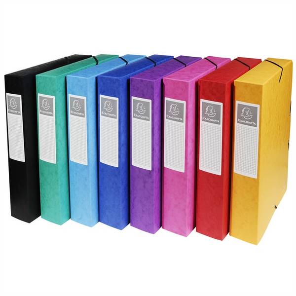 EXACOMPTA Archivbox EXABOX, Manila-Karton, 60 mm, sortiert (8701313)