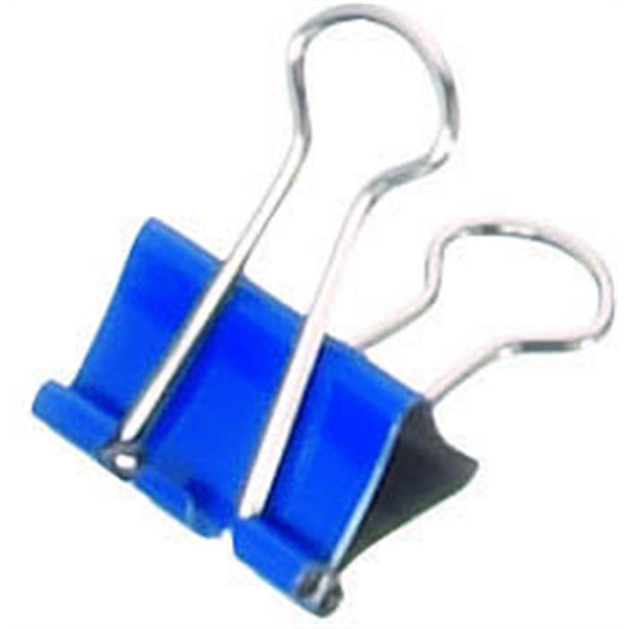 MAUL mauly Foldback-Klammer, blau, (B)19 mm-0