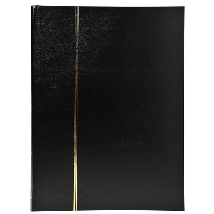 Briefmarken Einsteckalbum aus Halbleder, 48 Seiten, 22,5x30,5cm-0