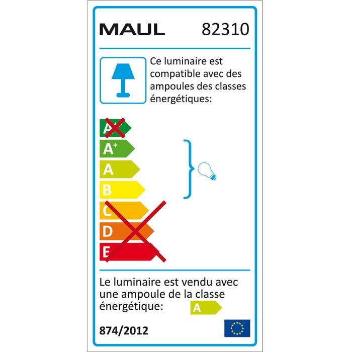 Maul Starlet 8231002 Schreibtischleuchte LED E27 3 W EEK: G (A - G) Weiß-4
