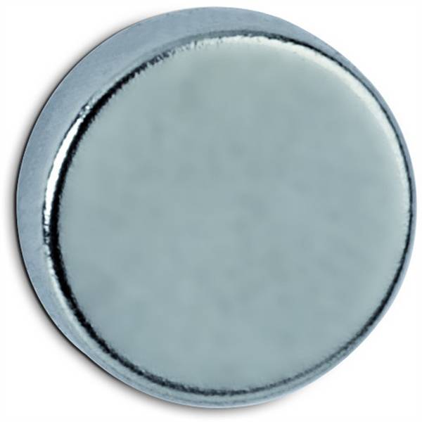 Maul Neodym-Magnet, Ã 10x3 mm, 2 kg Haftkraft, 10 St./Set hellgrau