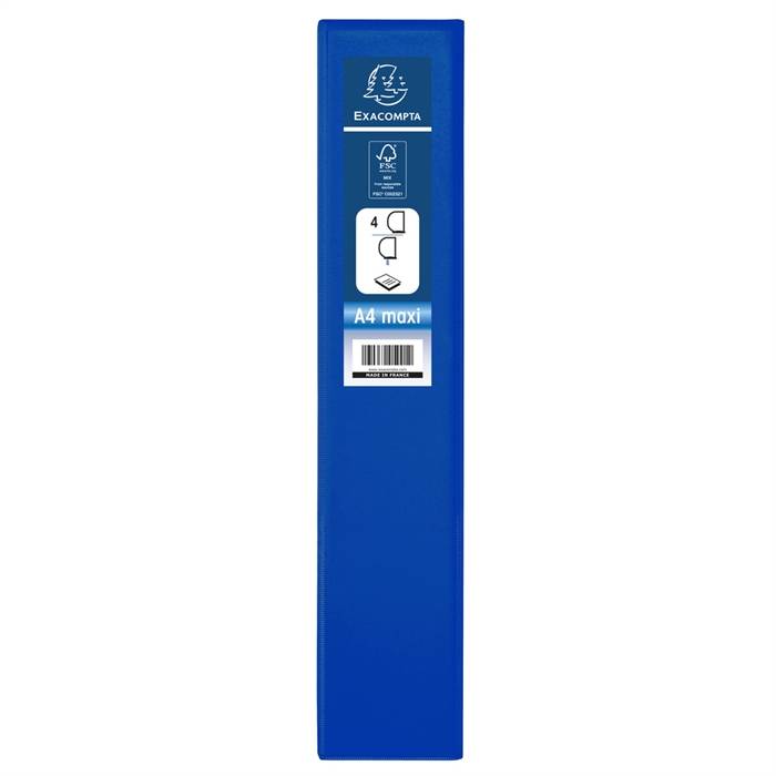 Präsentationsringbuch Kreacover A4 50mm 4 Ringe blau-4