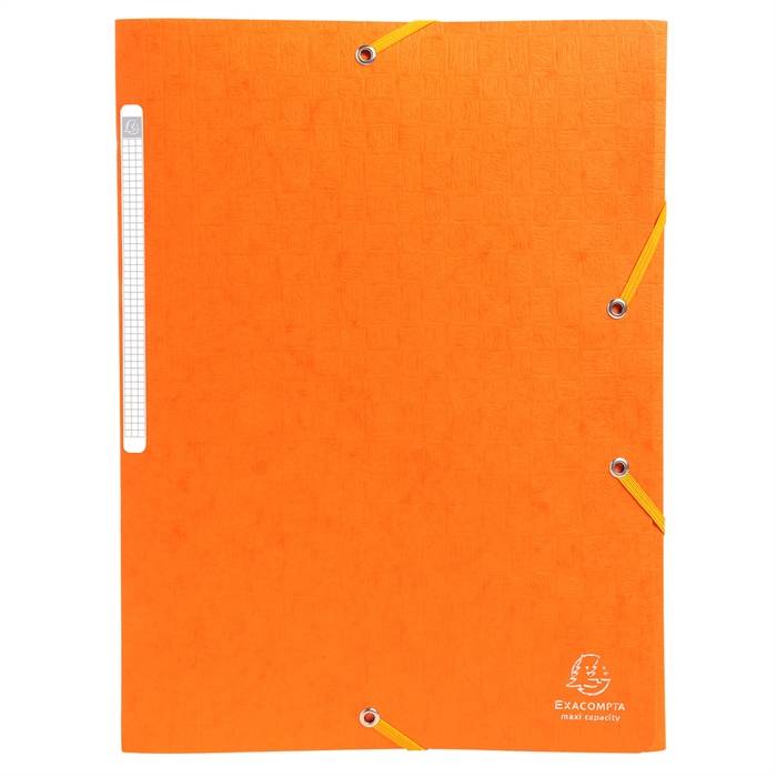 Sammelmappe mit Gummizug und 3 Klappen aus Monoblock Scotten Manila-Karton 425g/qm für Format DIN A4-0