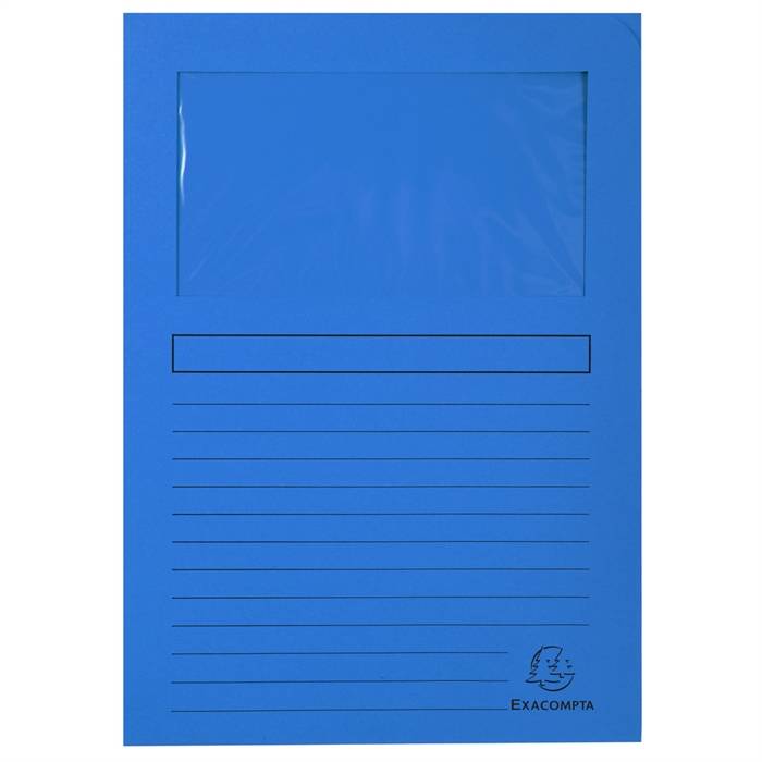 Packung mit 100 Fenstermappen mit Organisationsdruck aus Recycling-Karton 120g Forever, für Format DIN A4 22x31cm-0