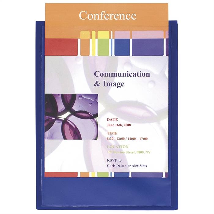 Präsentationsmappe Krea Cover A4 PP blau-1