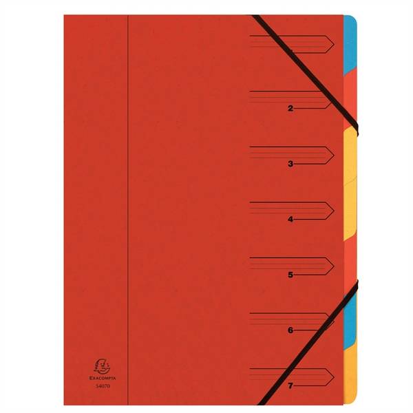 Ordnungsmappe Nature Future A4 7-teilig rot