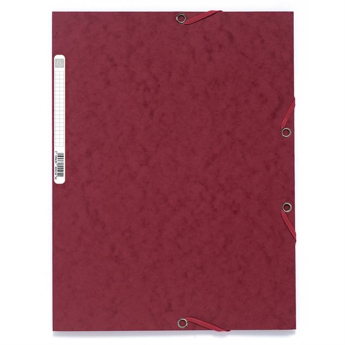 EXACOMPTA Eckspannermappe, DIN A4, Karton, kirsche