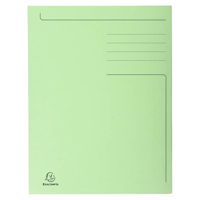 EXACOMPTA Aktenmappe, DIN A4, Karton, pastellgrün (8700327)