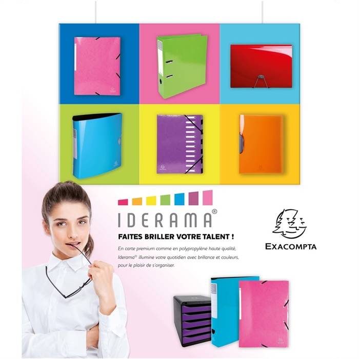 Fächermappe aus PP, 13-teilig, für DIN A4 - iderama-4