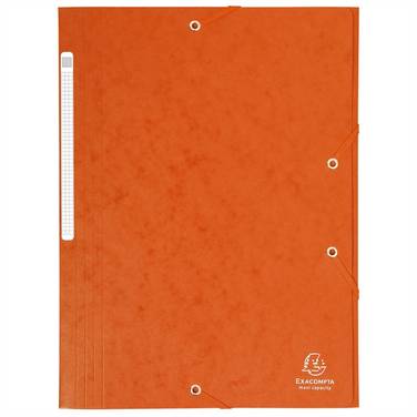 EXACOMPTA Eckspannermappe, DIN A4, Karton, orange