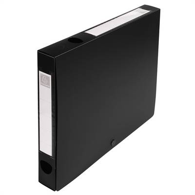 Archivbox mit Druckknopf aus PP 700Âµ, Rücken 40mm, blickdicht, 25x33cm für DIN A4