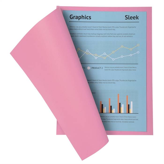 100er Packung Aktendeckel A4 SUPER 210 24x32cm 5-farben-2