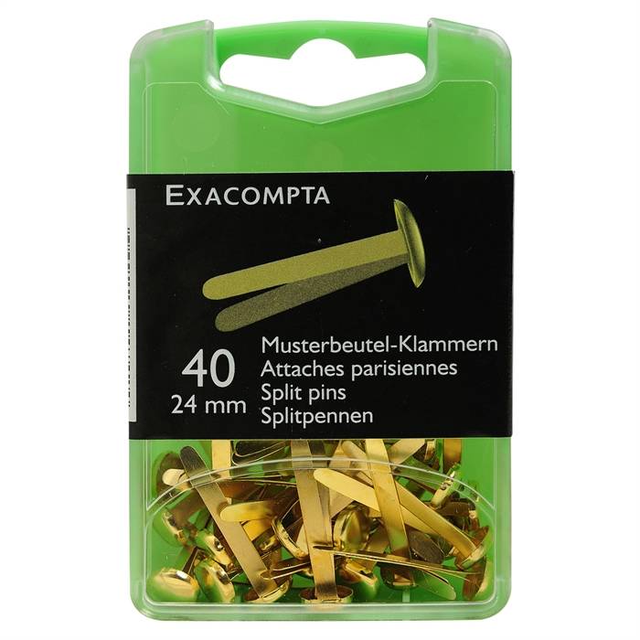 Box of 40 split pins 24mm-Gold-0