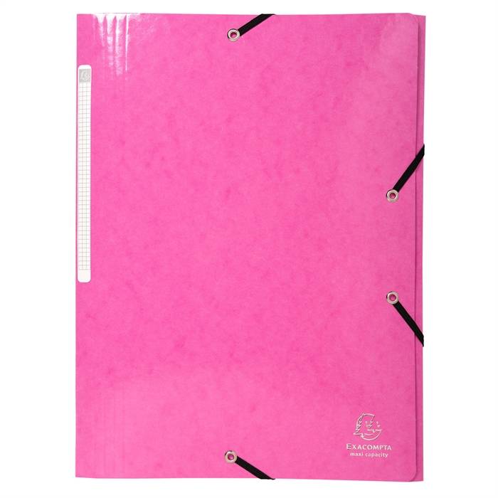 EXACOMPTA Eckspannermappe Iderama, A4, Karton, rosa (8701611)-0