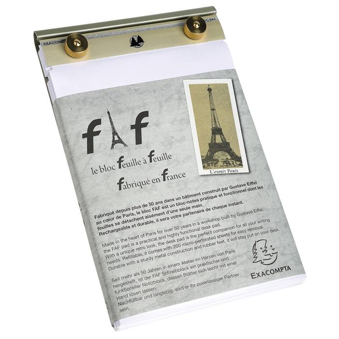 Exacompta Block FAF mit Einlage blanko, 21x13,5cm - 12114E-1