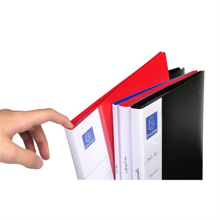 Sichtbuch A4 10 Hüllen mit Rückenschild schwarz-2