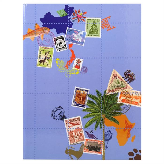 Briefmarken Einsteckalbum Globe Trotter, 16 Seiten, 16,5x22,5cm-0