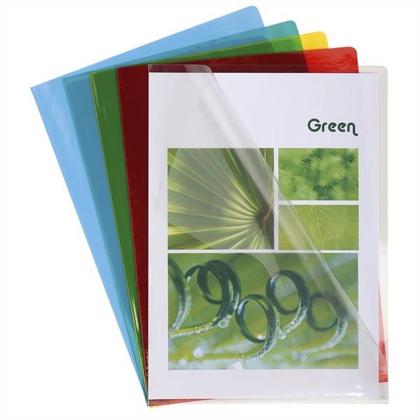 Packung mit 50 Aktensichthüllen aus glattem und festem PVC 130Âµ, für Format DIN A4