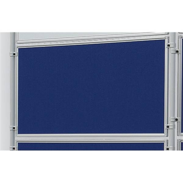 Präsentations-Stellwand 60x120 cm blau/Filz