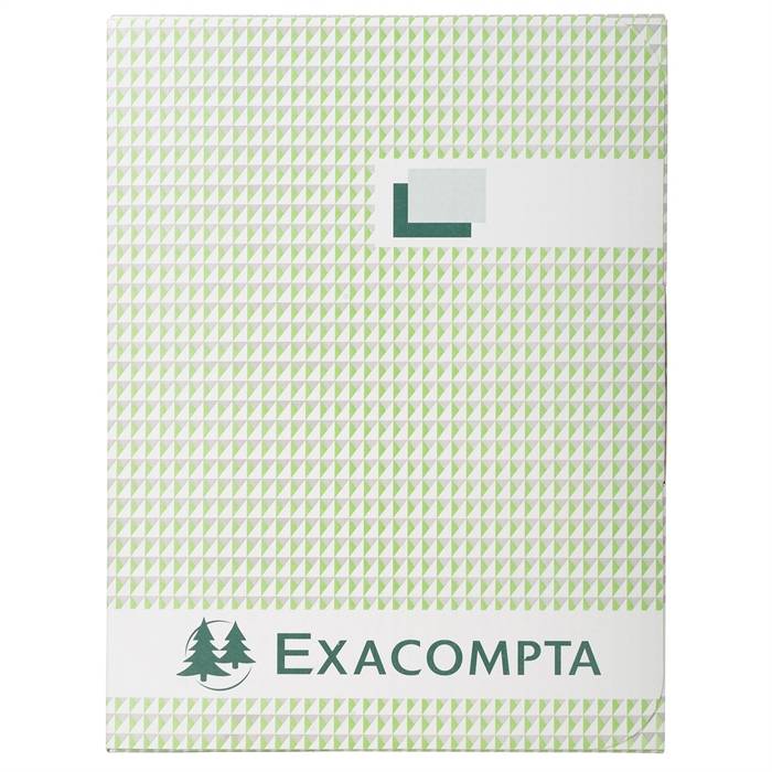 Kladde mit kaschiertem Leineneinband, DIN A4, 250 Blatt, 110g, kariert-0