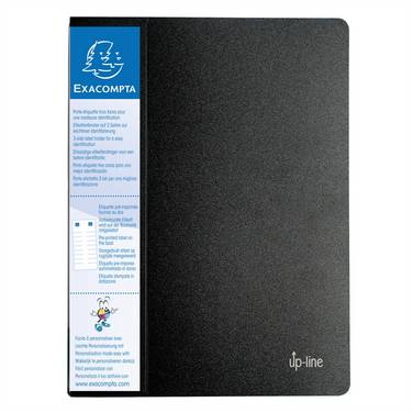 EXACOMPTA Sichtbuch, DIN A4, PP, 20 Hüllen, schwarz