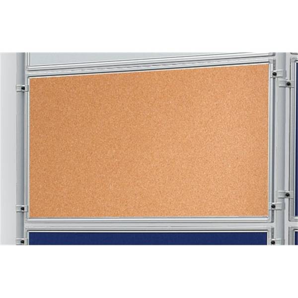 Präsentations-Stellwand 120x90 cm braun/kork