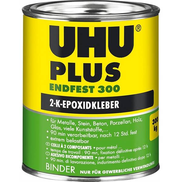 2-KomponentenepoxidkleberPLUS ENDFEST 300 Dose Binder 915g UHU - Artikel: 7899130035